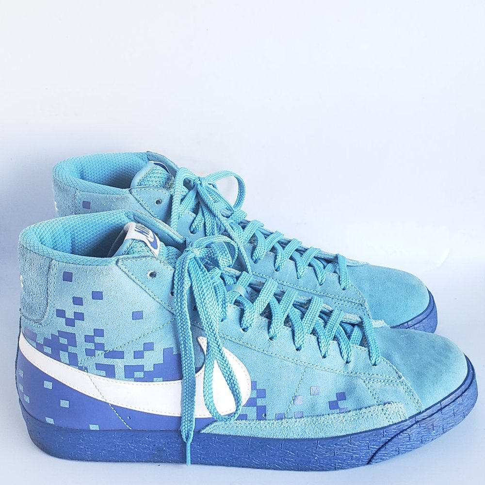 Nike Blazer High Scuba Blue White Royal #8